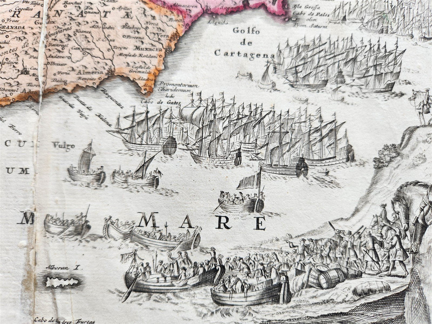 1730 SPAIN & PORTUGAL antique MAP REGNORUM HISPANIAE et PORTUGALLIAE by HOMANN