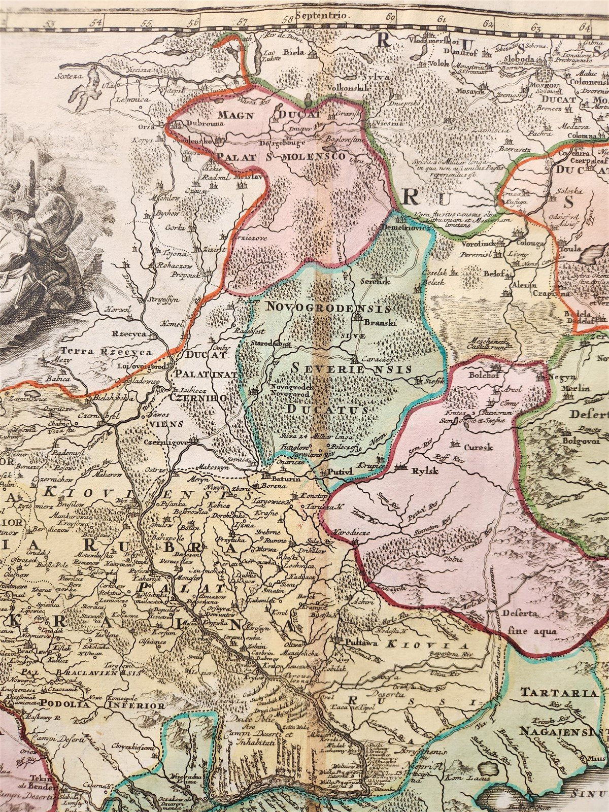 1720 UKRAINE antique MAP Ukrania Terra Cosaccorum Walachiae Moldoviae J. HOMANN