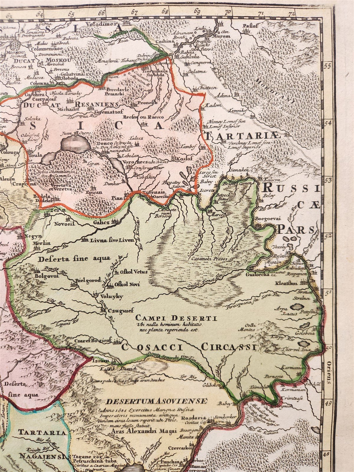 1720 UKRAINE antique MAP Ukrania Terra Cosaccorum Walachiae Moldoviae J. HOMANN
