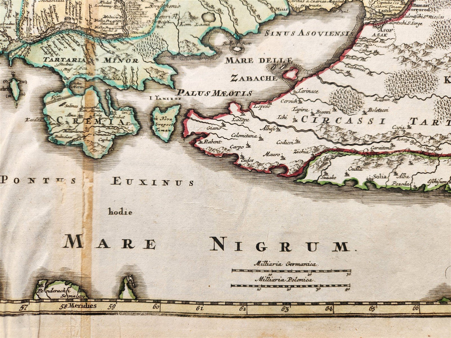 1720 UKRAINE antique MAP Ukrania Terra Cosaccorum Walachiae Moldoviae J. HOMANN