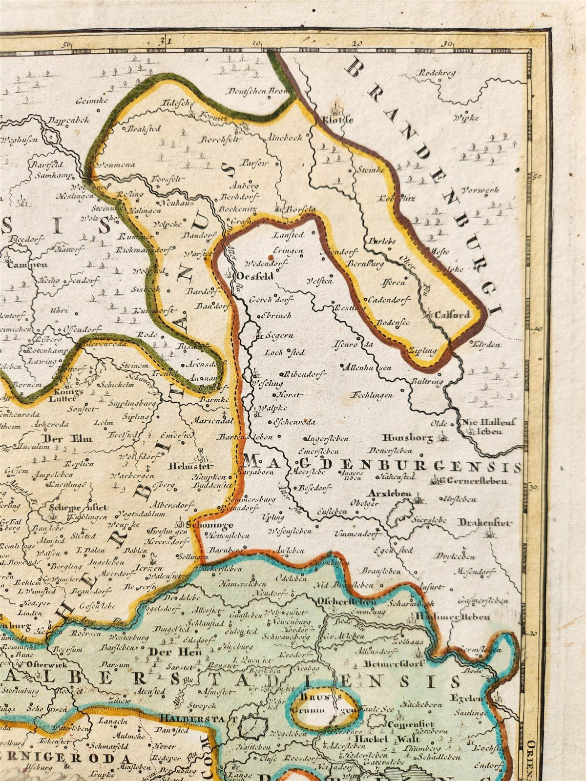 1720s GERMANY DUCATUS BRUNSUICENSIS antique MAP DUCHY of BRUNSWICK JOHANN HOMANN