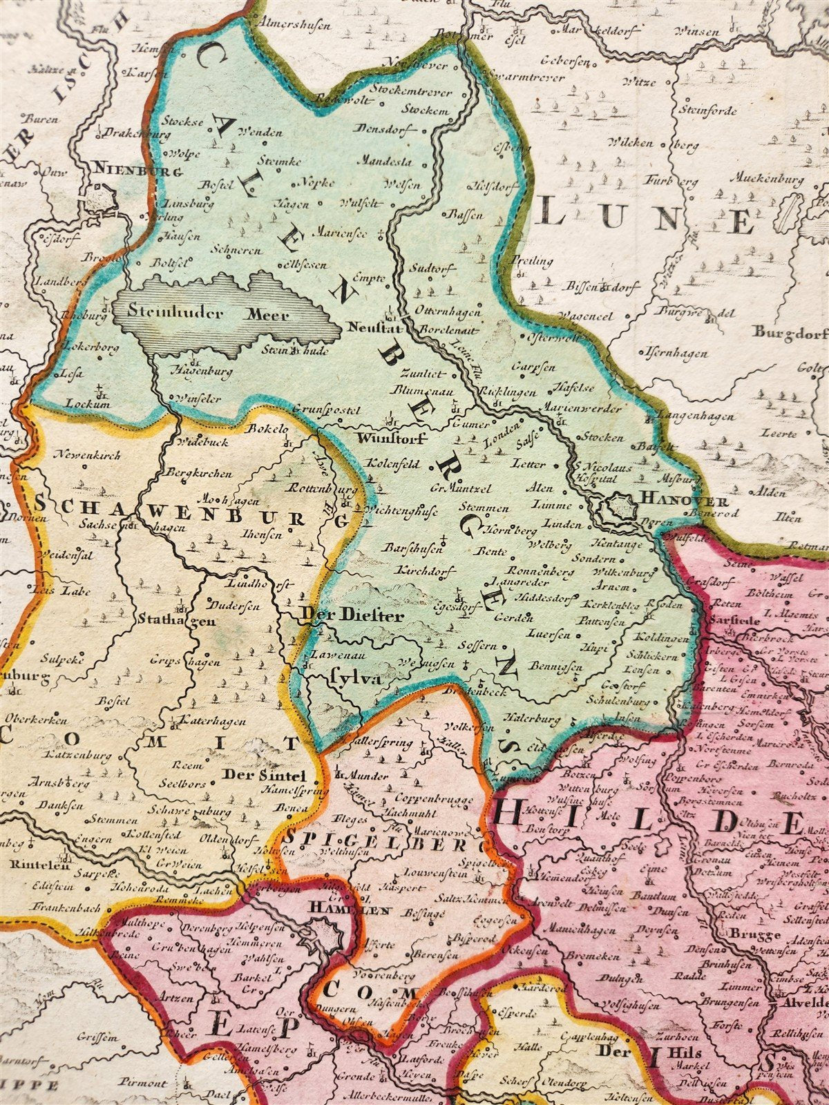 1720s GERMANY DUCATUS BRUNSUICENSIS antique MAP DUCHY of BRUNSWICK JOHANN HOMANN