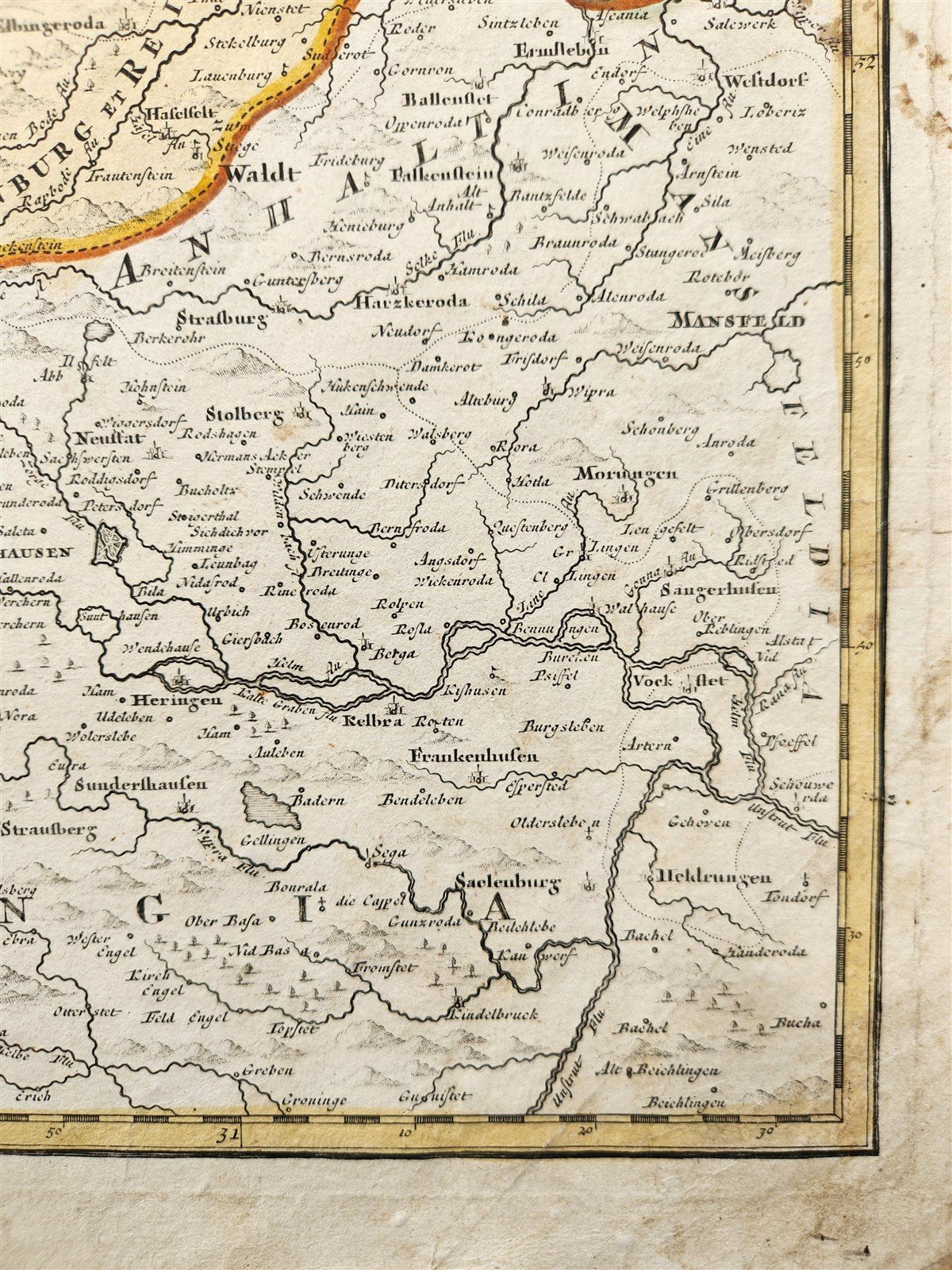 1720s GERMANY DUCATUS BRUNSUICENSIS antique MAP DUCHY of BRUNSWICK JOHANN HOMANN