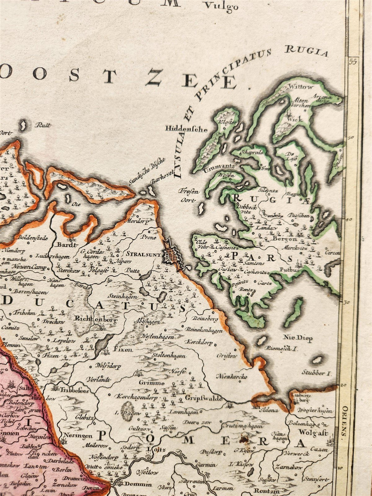 1712 GERMANY antique MAP DUCATUS MEKLENBURGICI by JOHANN HOMANN