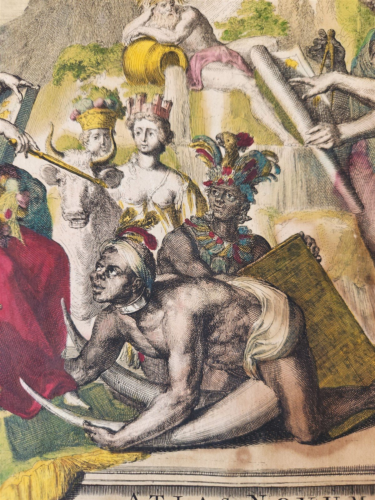 1700s FRENCH TITLE PAGE from Covens & Mortier's Atlas Novus antique