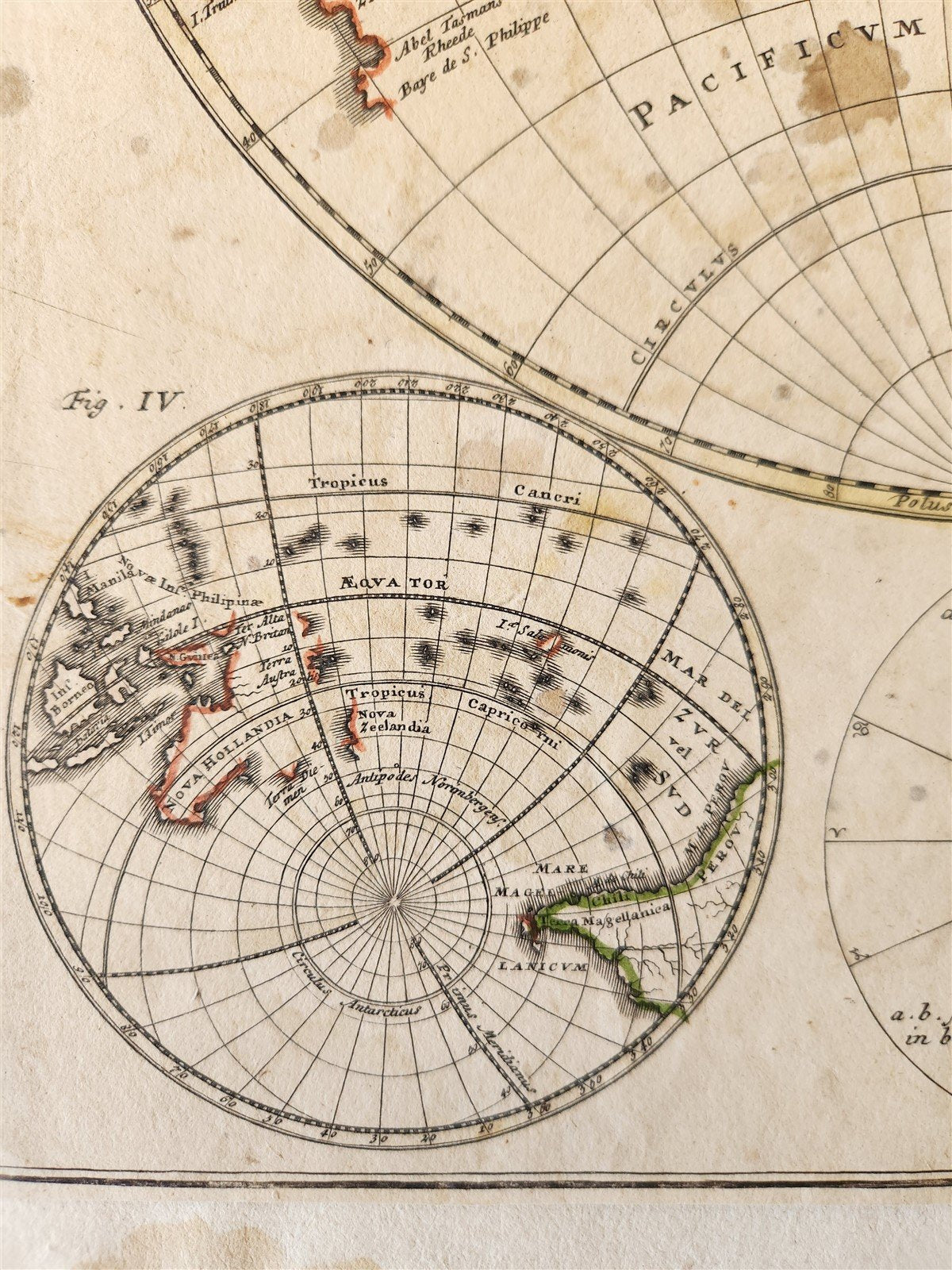 1746 WORLD MAP antique PLANIGLOBII TERRESTRIS MAPPE MONDE by HEIRS of HOMANN