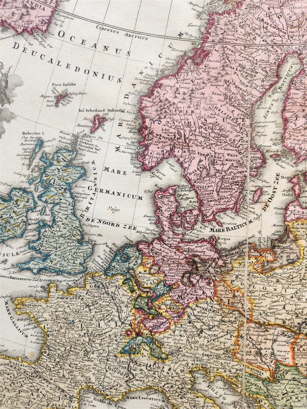 1720s EUROPE antique MAP by JOHANN HOMANN