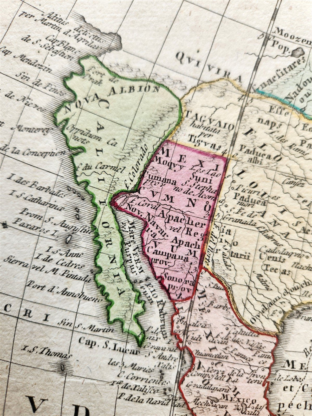 1746 AMERICA antique MAP by JOHANN HOMANN rare