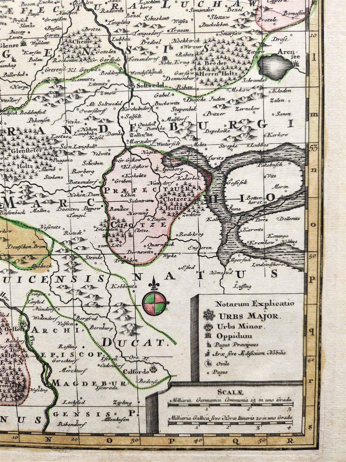 1741 GERMANY LOWER SAXONY antique MAP Ducatus Luneburgicus by Matthaus Seutter