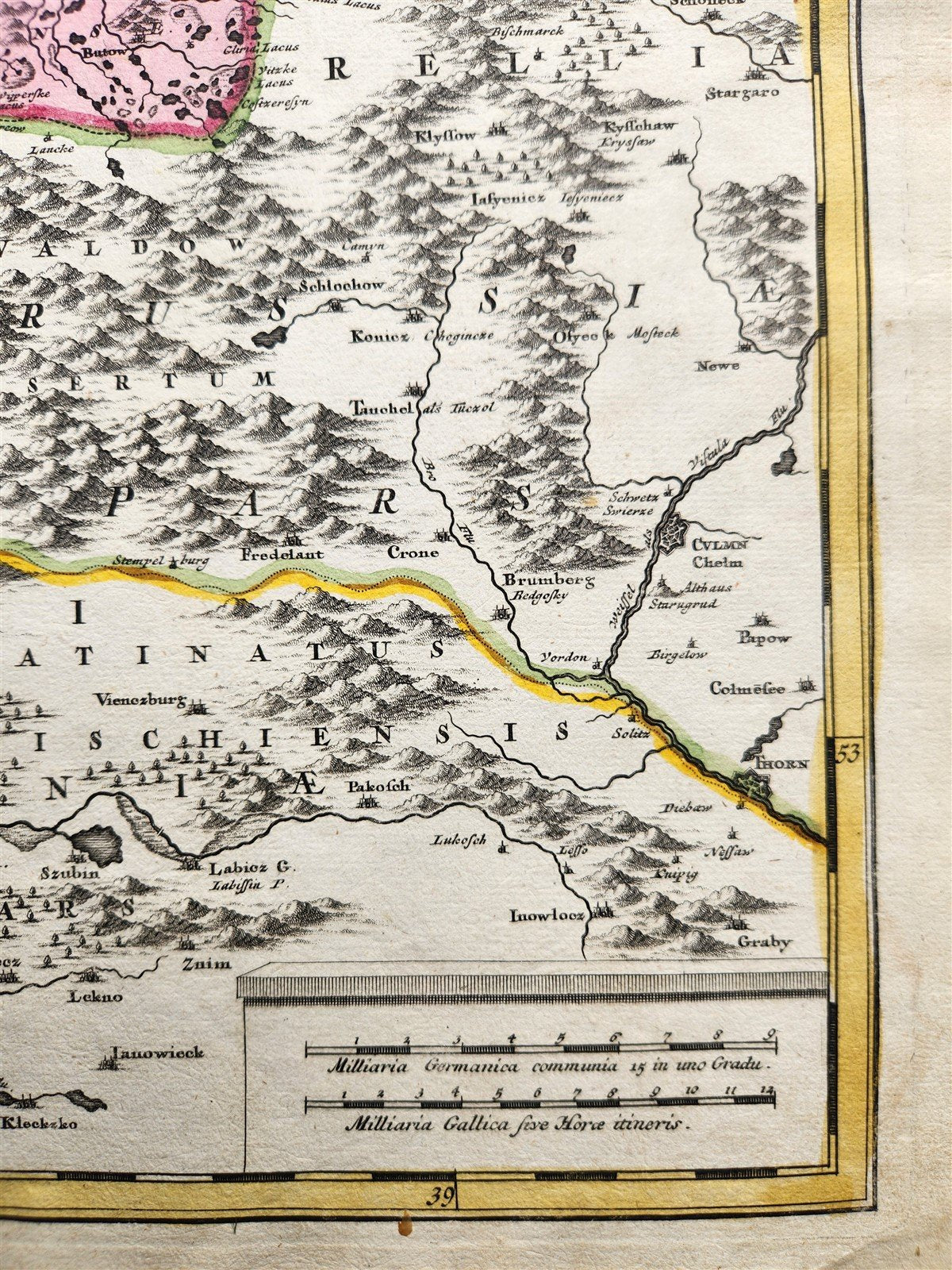 1720s GERMANY & POLAND antique MAP POMERANIA SUECIAE et BORUSSIA by HOMANN