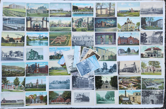 LOT of 61 ANTIQUE POSTCARDS - PRISONS