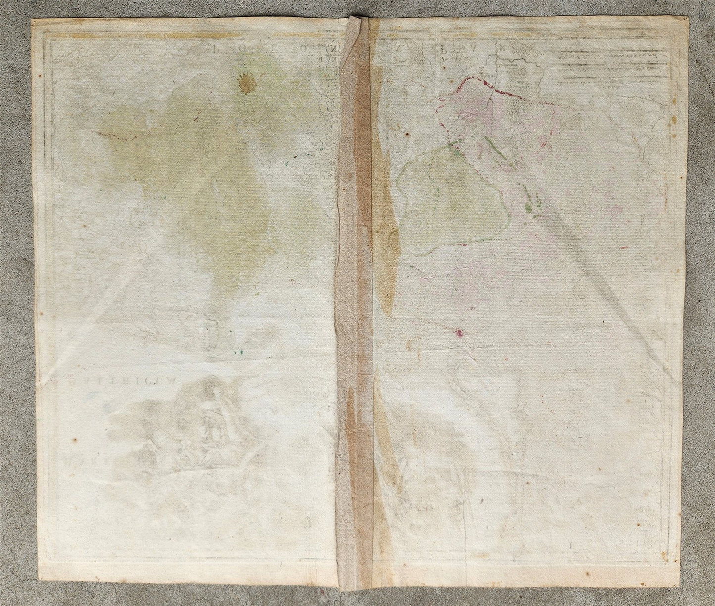 1716 GERMANY PRUSSIA POLAND LITHUANIA antique MAP by HOMANN HEIRS -BORUSSIA