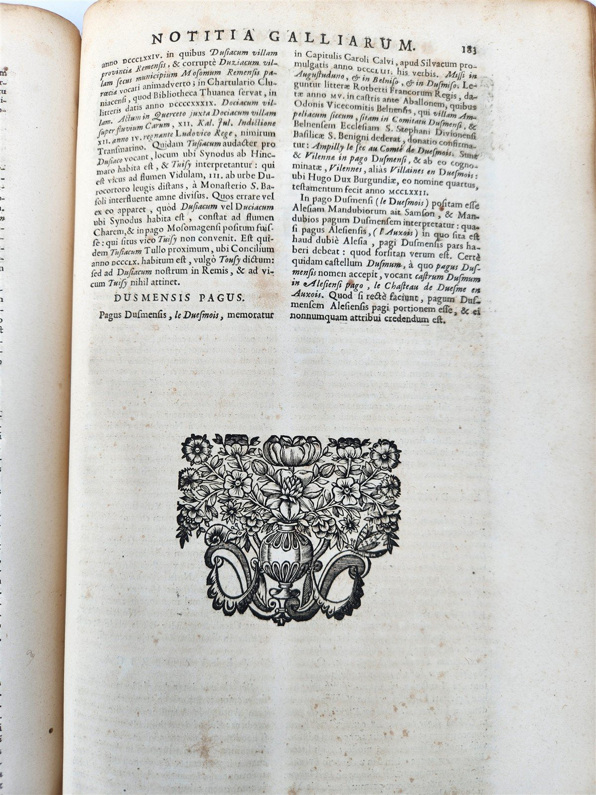 1675 Hadrian Valesius Notitia Galliarum ordine litterarum digesta antique FOLIO