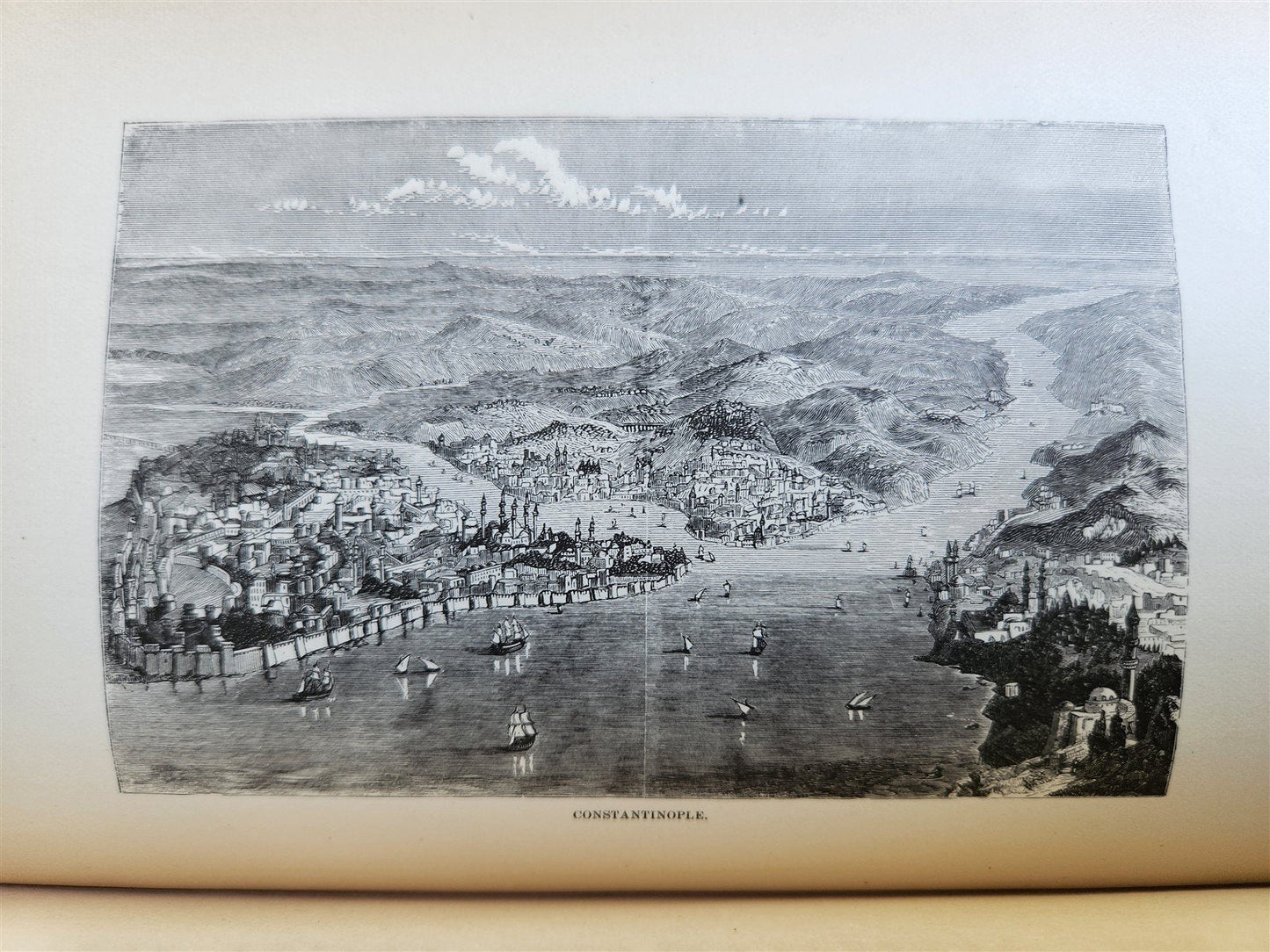 1879 FROM EGYPT TO PALESTINE by S. Bartlett antique ILLUSTRATED w/ FOLDING MAP