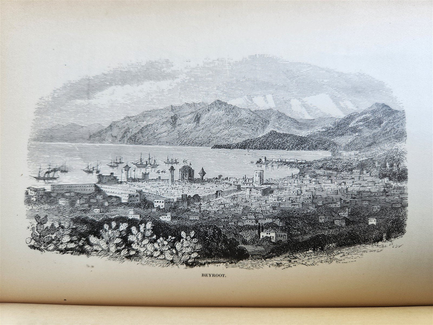 1879 FROM EGYPT TO PALESTINE by S. Bartlett antique ILLUSTRATED w/ FOLDING MAP