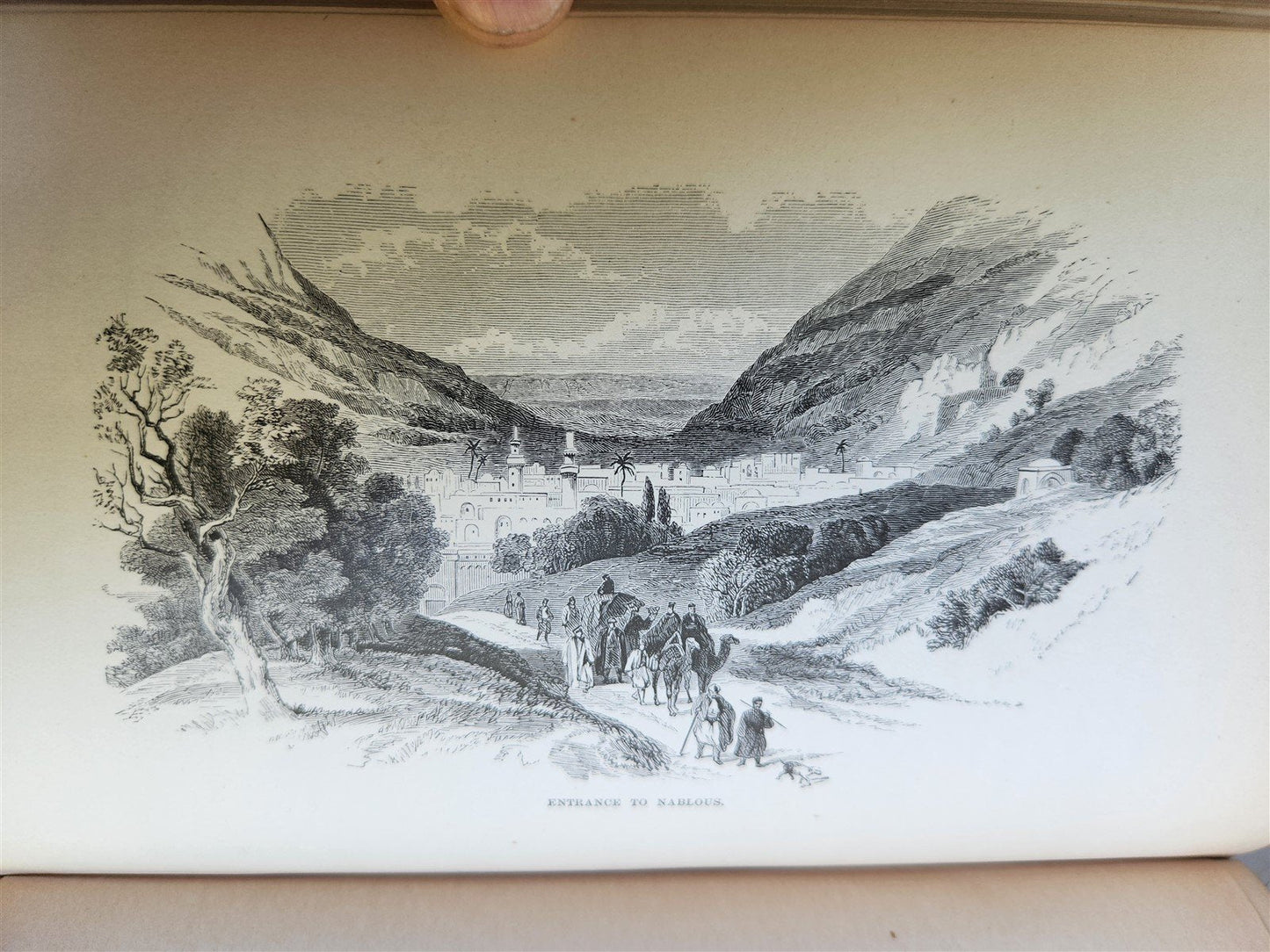 1879 FROM EGYPT TO PALESTINE by S. Bartlett antique ILLUSTRATED w/ FOLDING MAP