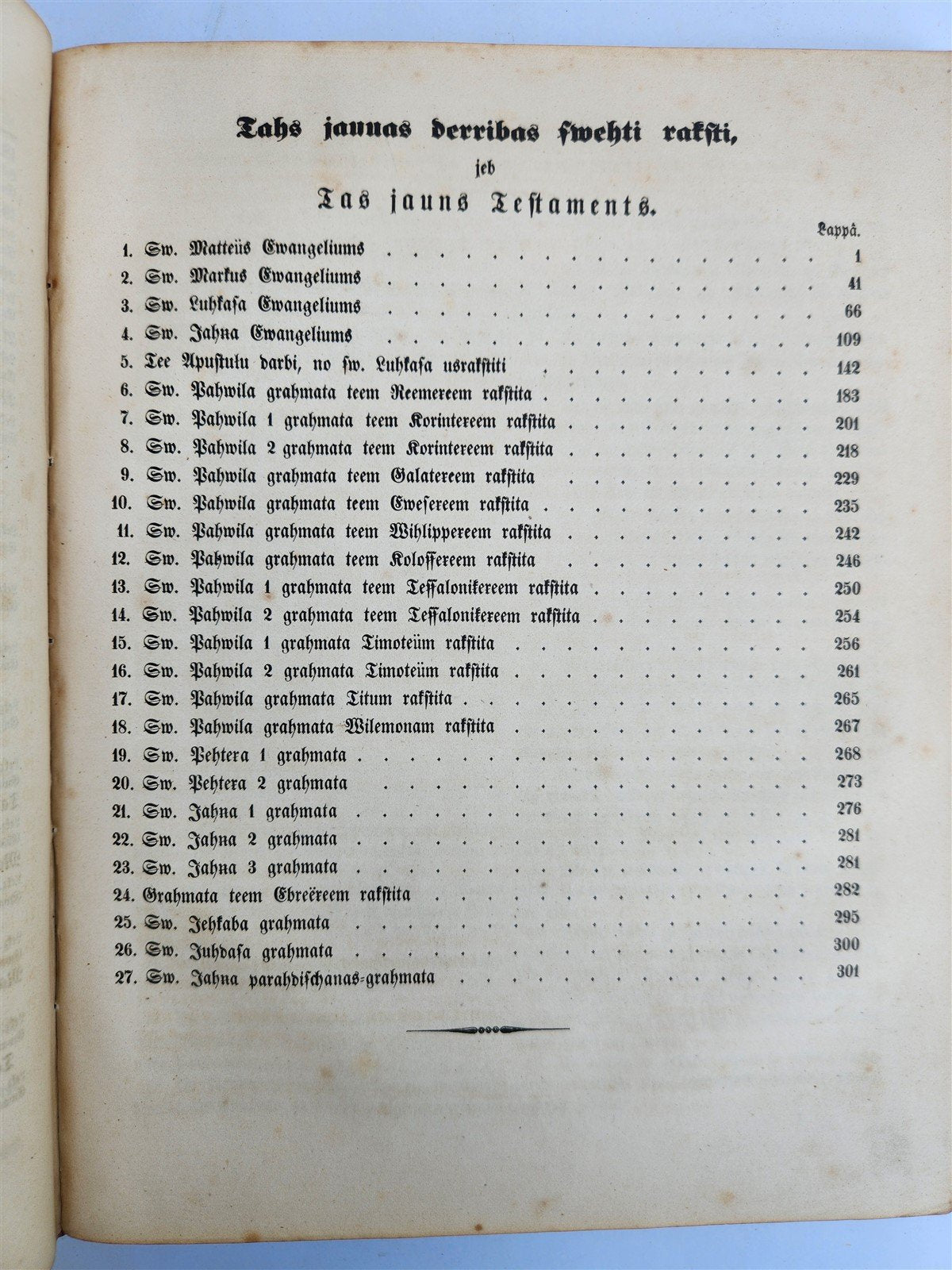 1854 BIBLE in LATVIAN antique PRINTED IN RIGA FOLIO