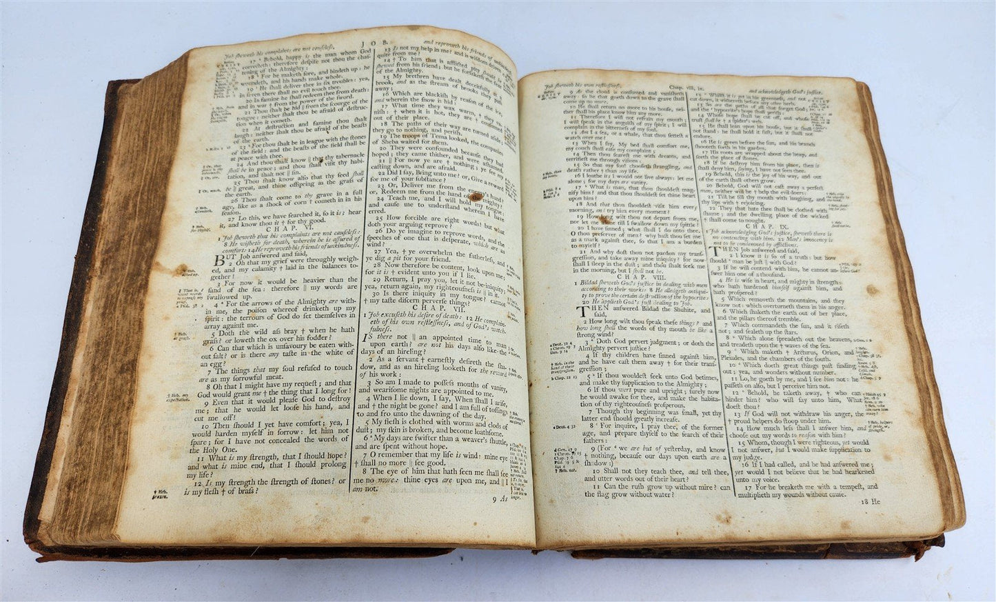 1791 BIBLE by ISAAC COLLINS FIRST printed in NEW JERSEY antique RARE Americana