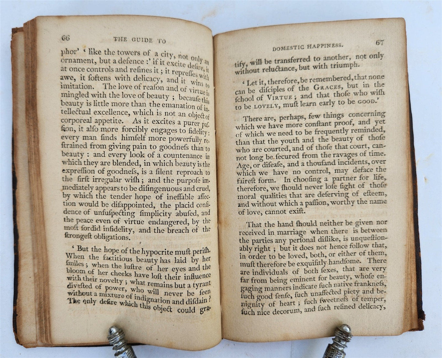 1804 THE GUIDE TO DOMESTIC HAPPINESS antique Americana NEW HAVEN