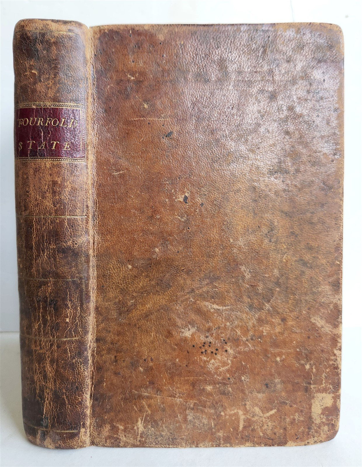 1796 HUMAN NATURE in its FOURFOLD STATE by THOMAS BOSTON antique 1st AMERICAN ED