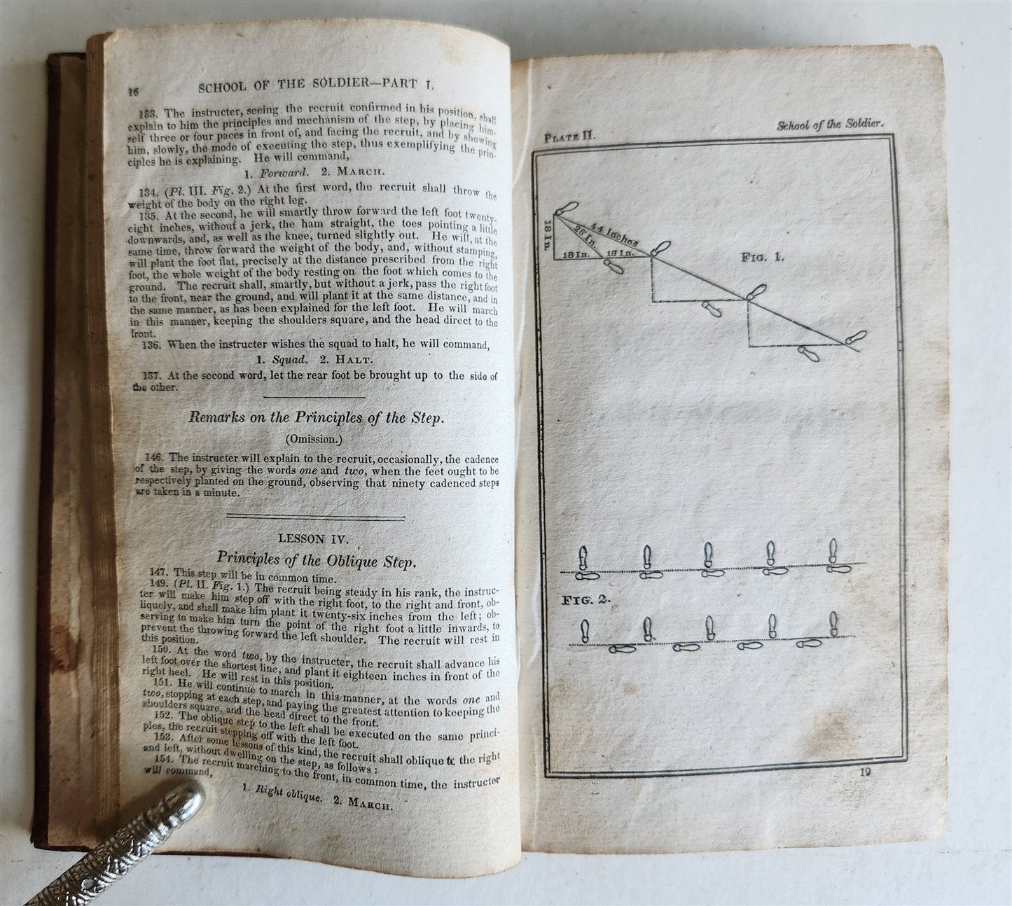 1830 INFANTRY TACTICS EXERCISES & MANEUVRES antique AMERICANA illustrated