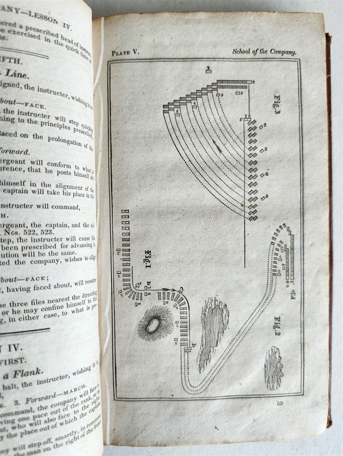 1830 INFANTRY TACTICS EXERCISES & MANEUVRES antique AMERICANA illustrated