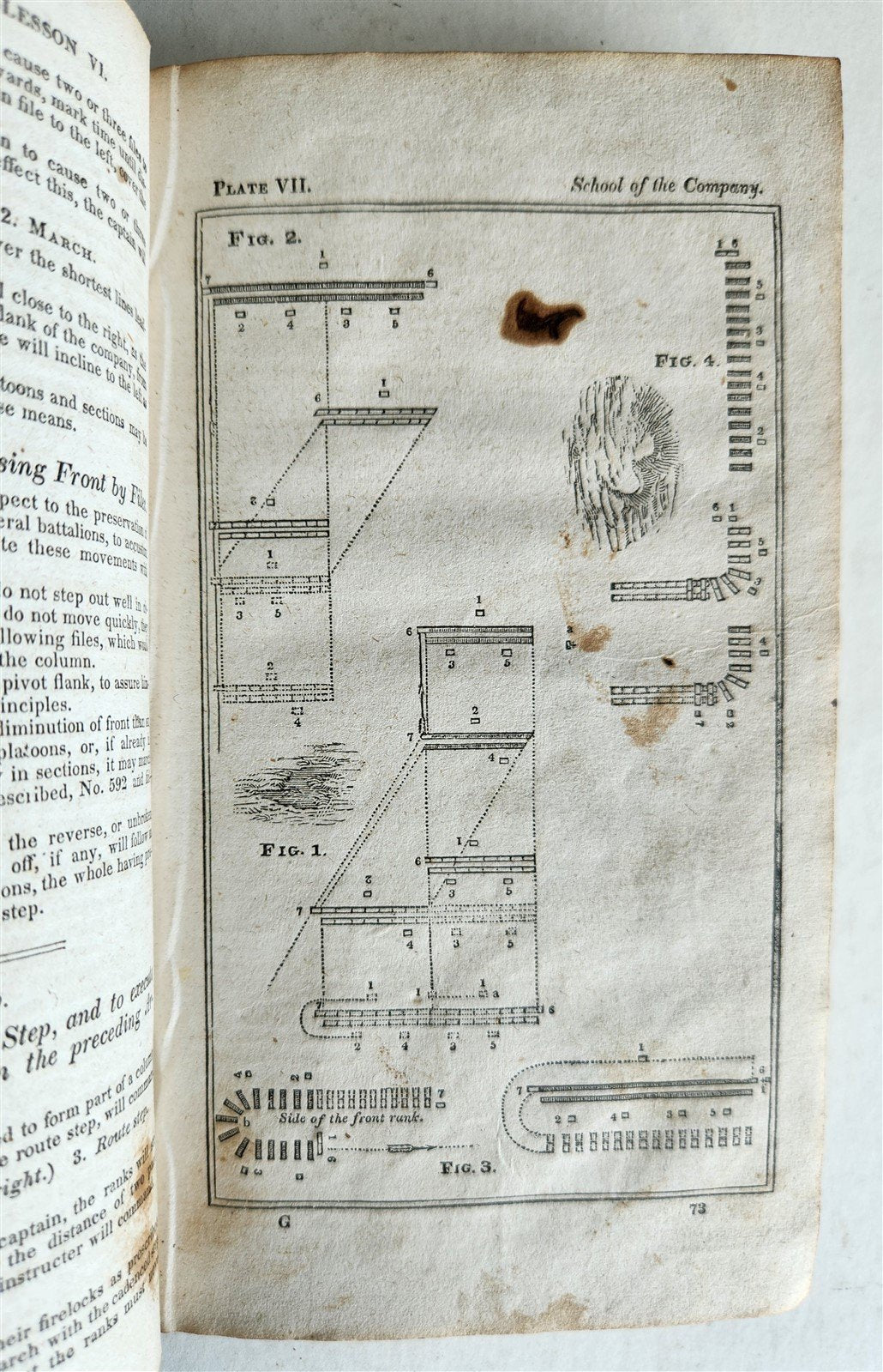 1830 INFANTRY TACTICS EXERCISES & MANEUVRES antique AMERICANA illustrated