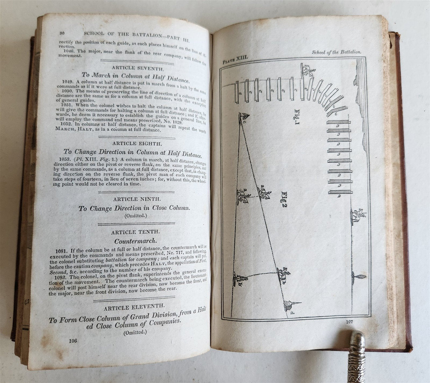 1830 INFANTRY TACTICS EXERCISES & MANEUVRES antique AMERICANA illustrated