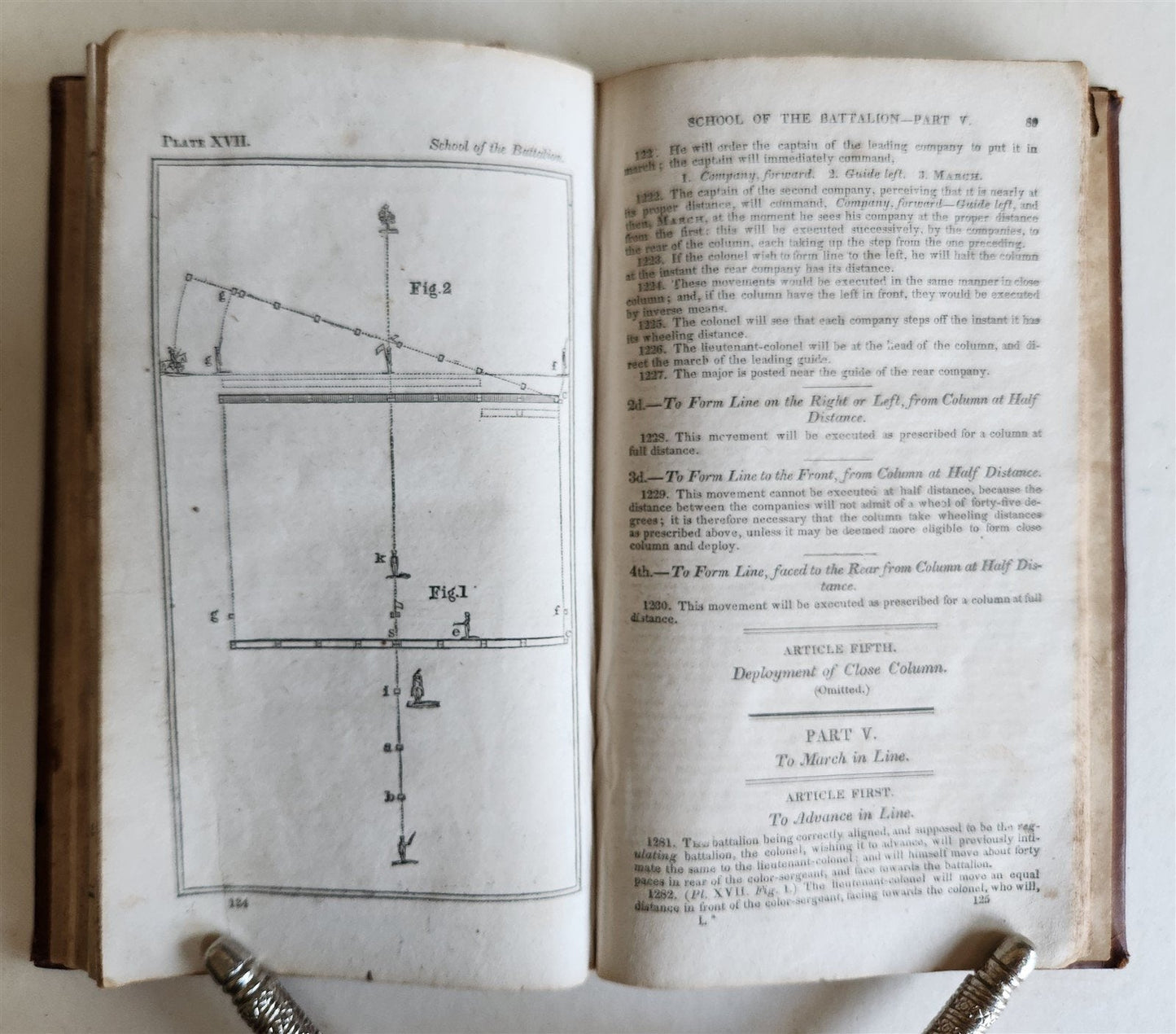 1830 INFANTRY TACTICS EXERCISES & MANEUVRES antique AMERICANA illustrated