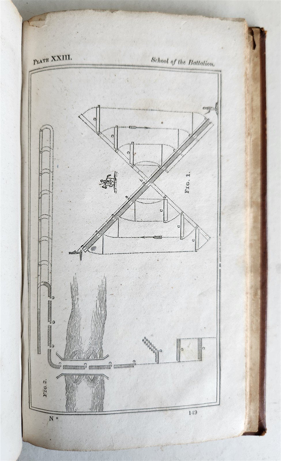 1830 INFANTRY TACTICS EXERCISES & MANEUVRES antique AMERICANA illustrated