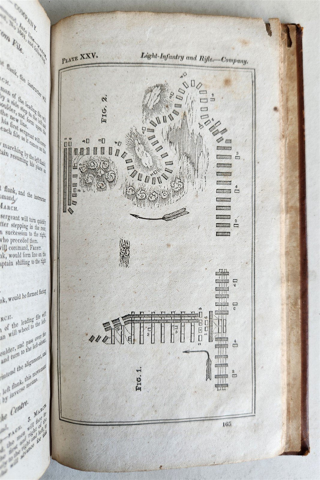 1830 INFANTRY TACTICS EXERCISES & MANEUVRES antique AMERICANA illustrated