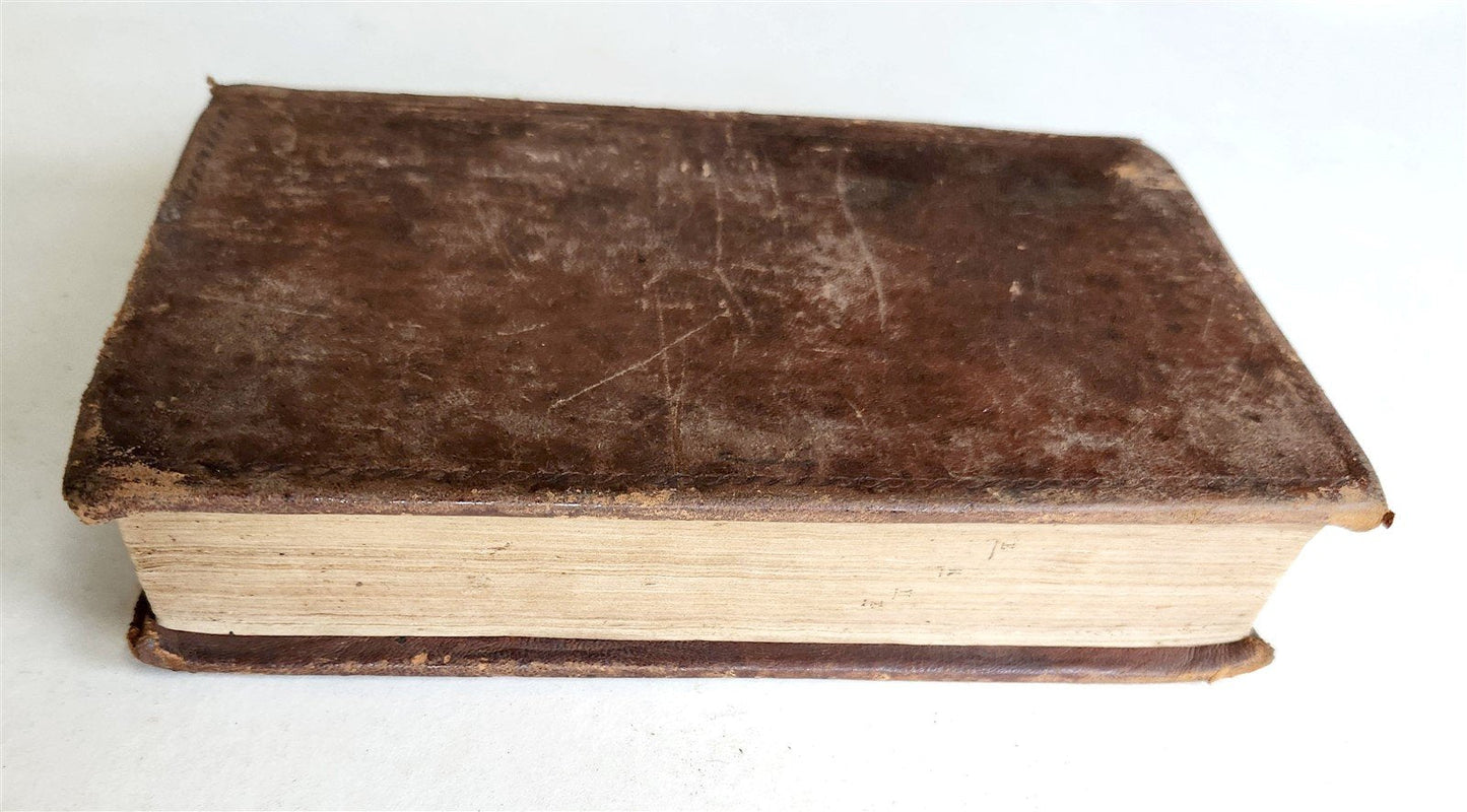 1808 GREEK LATIN DICTIONARY antique LEXICON MANUALE by by CORNELII SCHREVELII