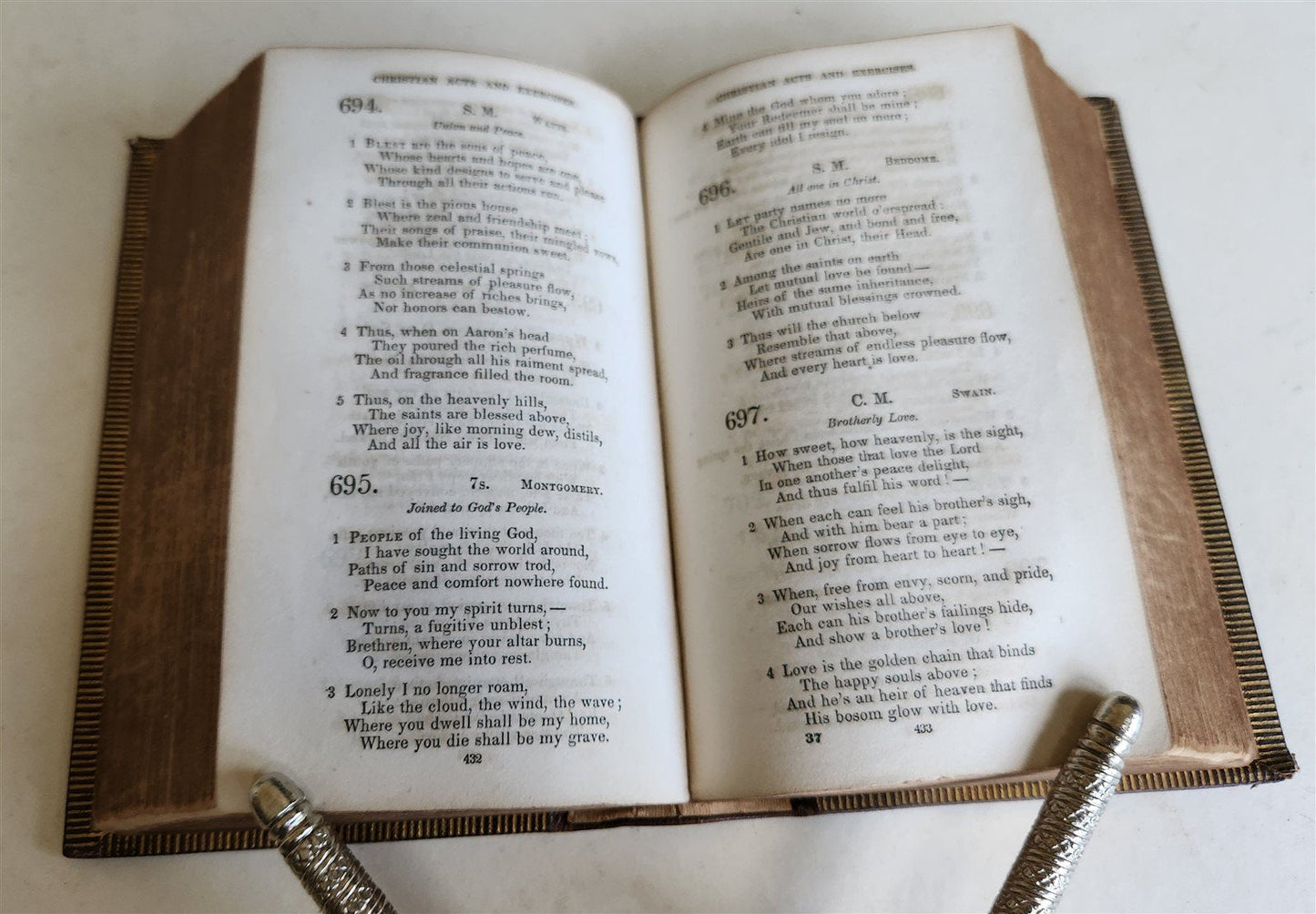 1854 THE PSALMIST collection of hymns for Baptist Churches antique AMERICANA