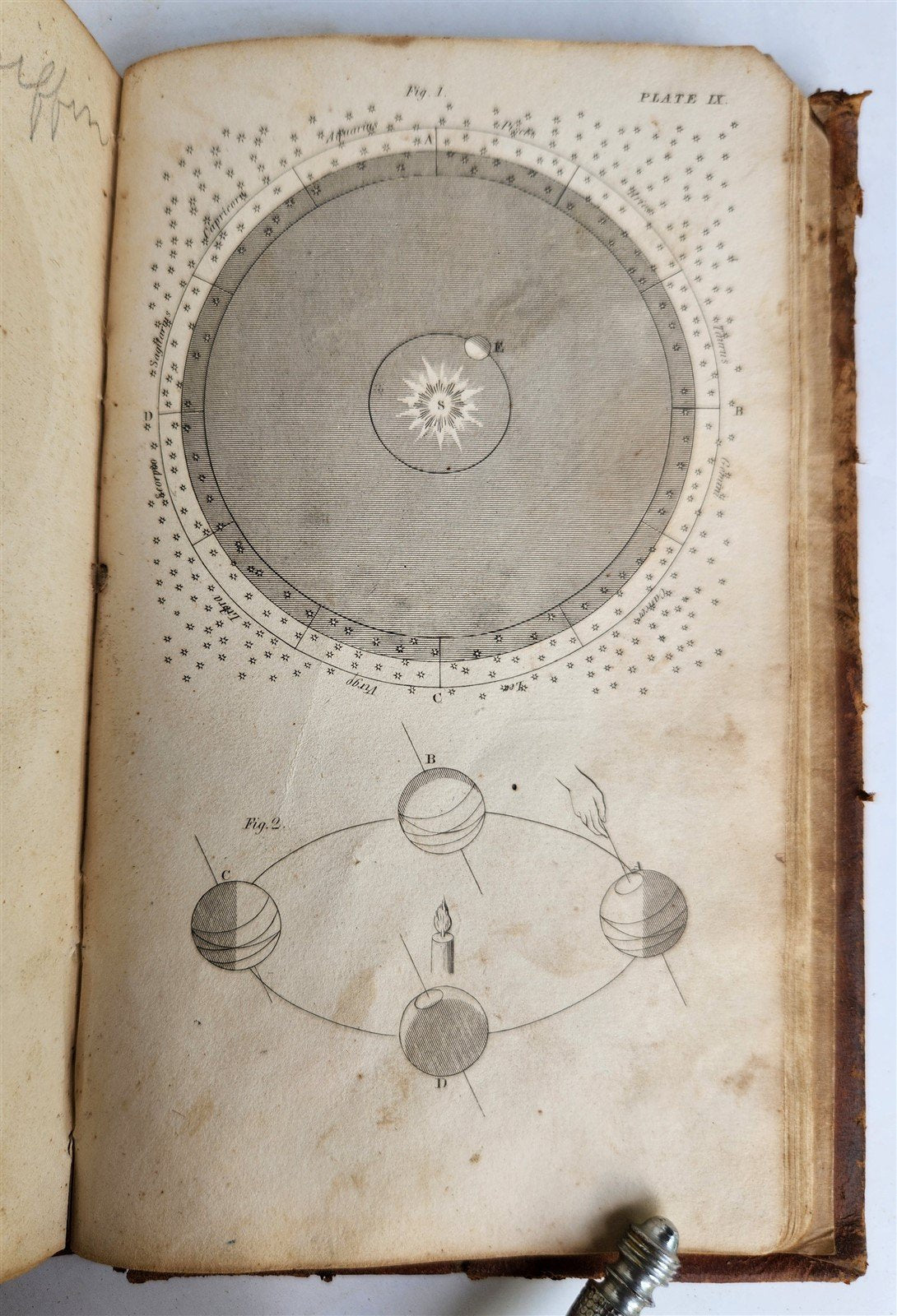 1836 CONVERSATIONS on NATURAL PHILOSOPHY by BLAKE ILLUSTRATED antique AMERICANA