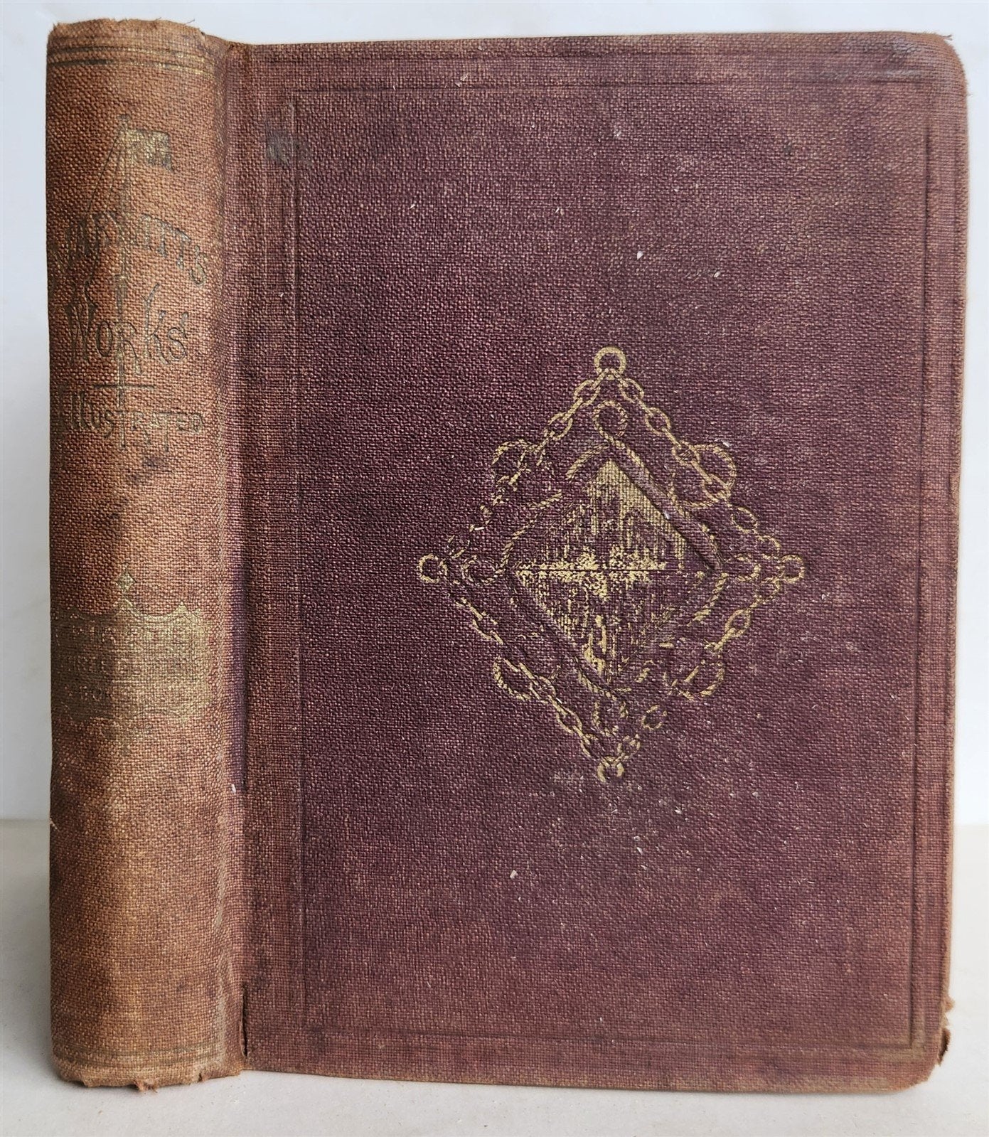 1868 THE PIRATE and THE THREE CUTTERS by Captain Marryatt ILLUSTRATED antique