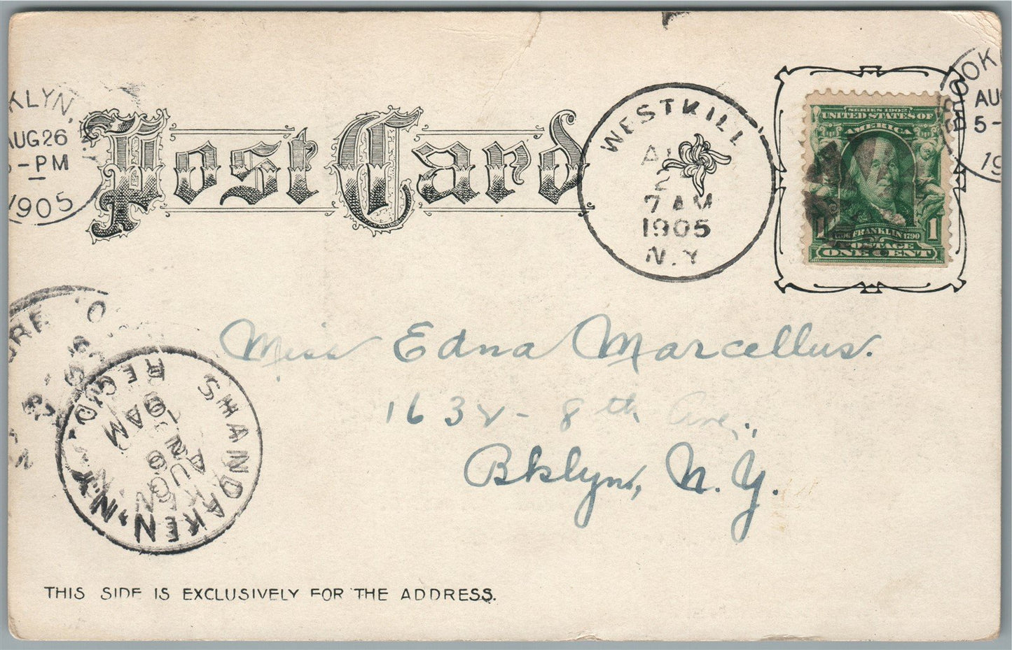 WESTKILL NY CATSKILL MOUNTAINS ANTIQUE POSTCARD