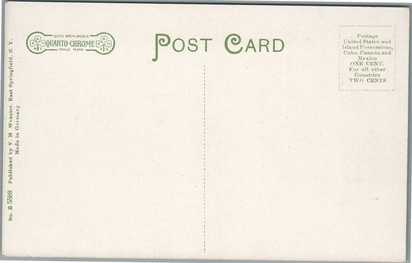 EAST SPRINGFIELD NY WEBSTER'S STORE & FETHER'S HOTEL ANTIQUE POSTCARD