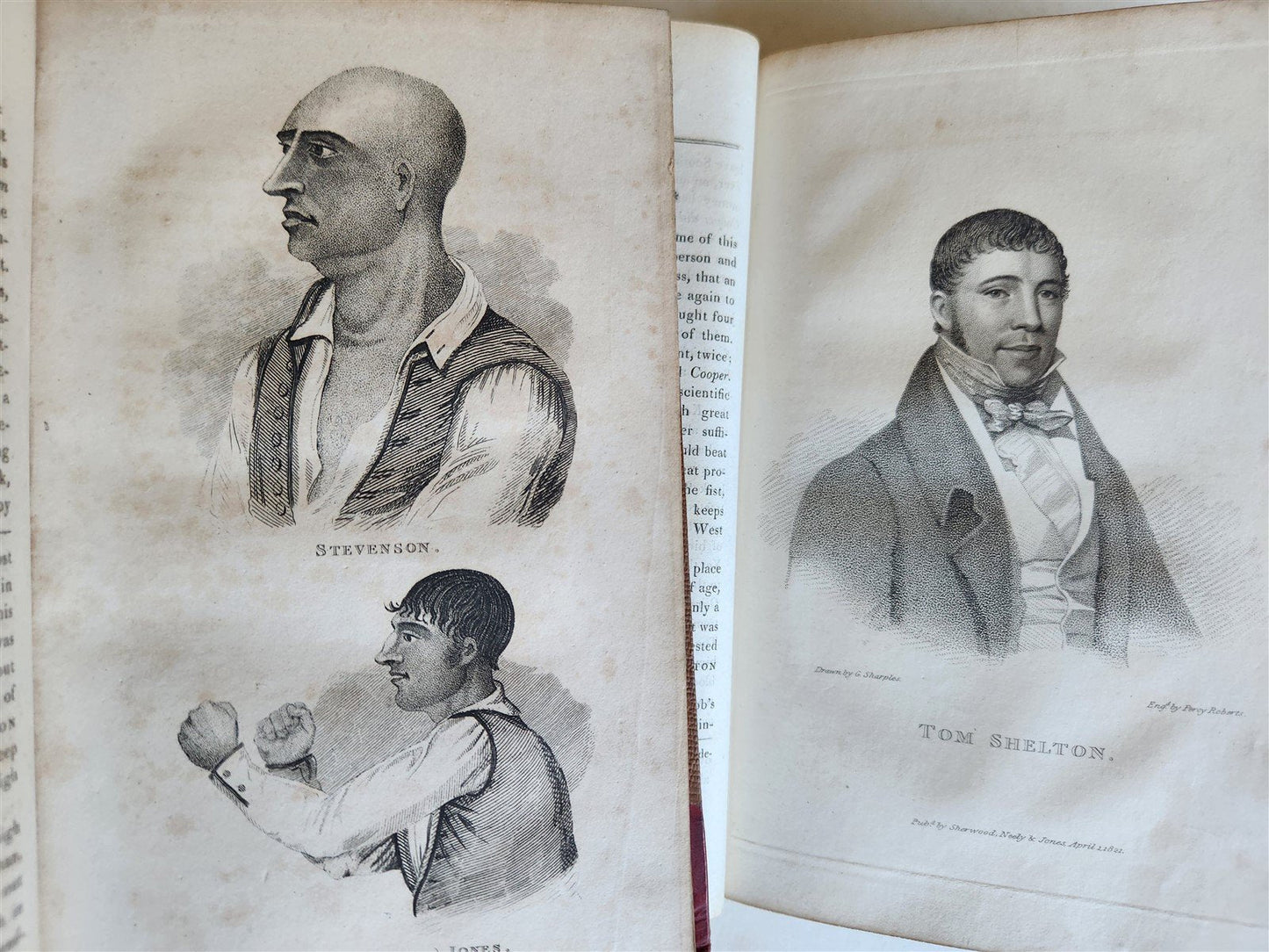 1821 BOXINIANA SKETCHES of ANCIENT & MODERN PUGILIST 3 VOLS antique ILLUSTRATED