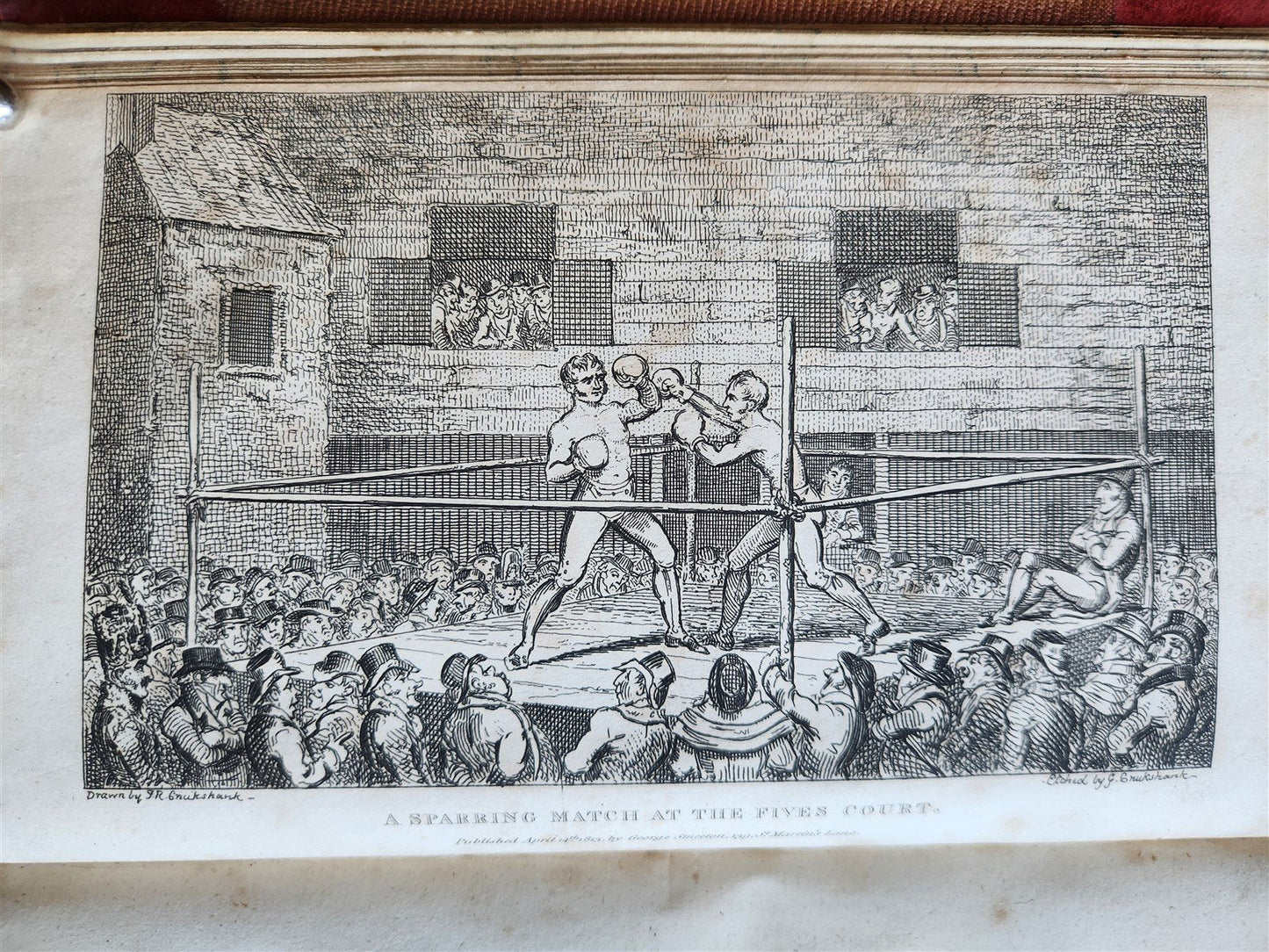 1821 BOXINIANA SKETCHES of ANCIENT & MODERN PUGILIST 3 VOLS antique ILLUSTRATED