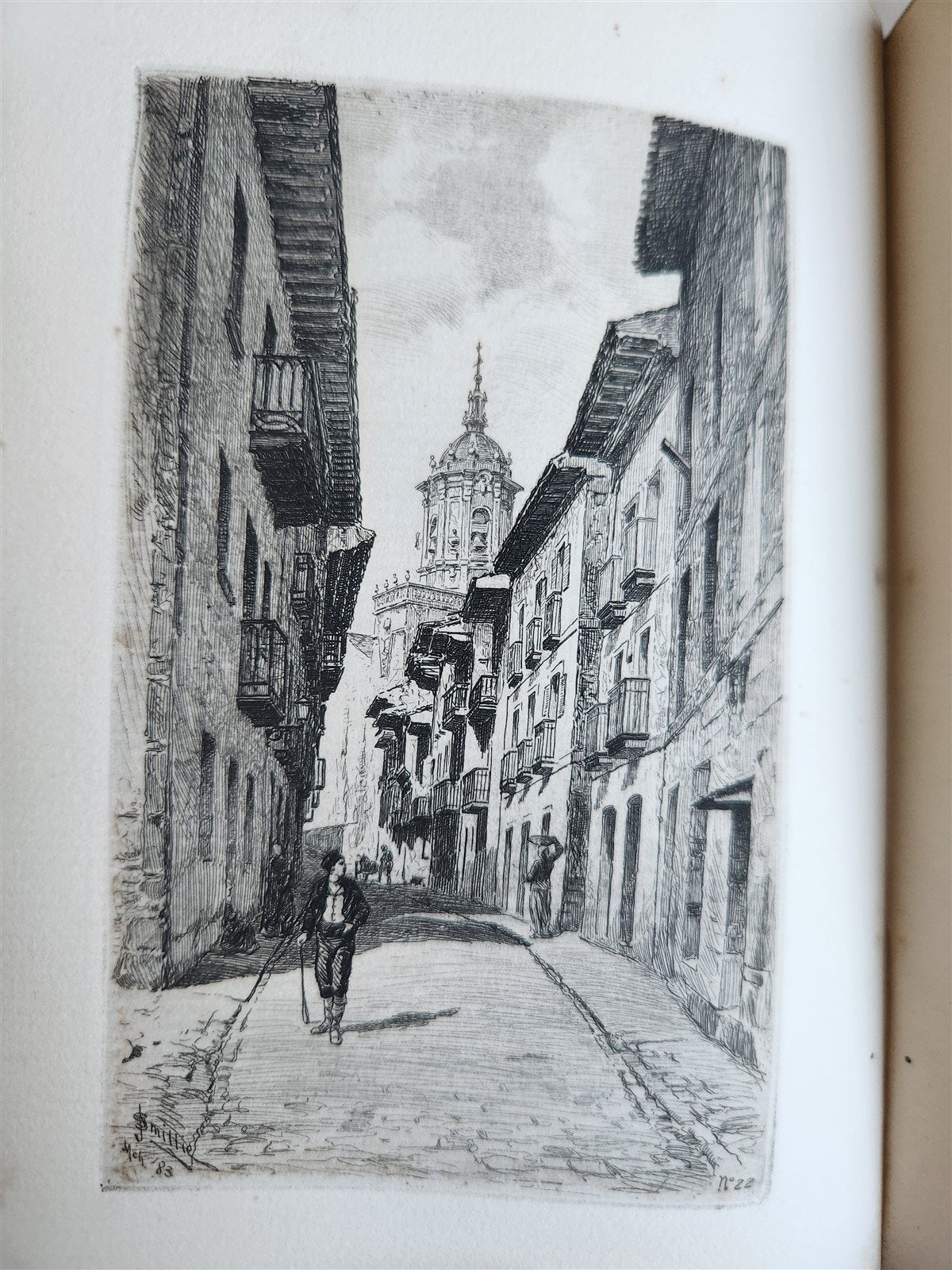 1883 SHADOW of the PYRENEES from BASQUE LAND to CARCASSONNE antique ILLUSTRATED