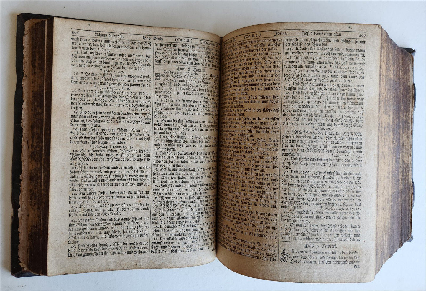 1743 BIBLE in GERMAN by CHRISTOPH SAUR antique RARE Americana