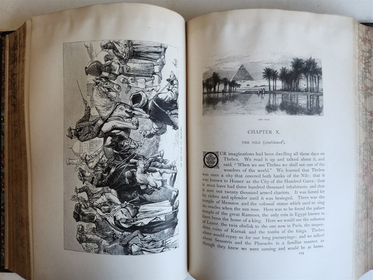 1879 AROUND THE WORLD with GENERAL GRANT 2 VOLUMES antique ILLUSTRATED