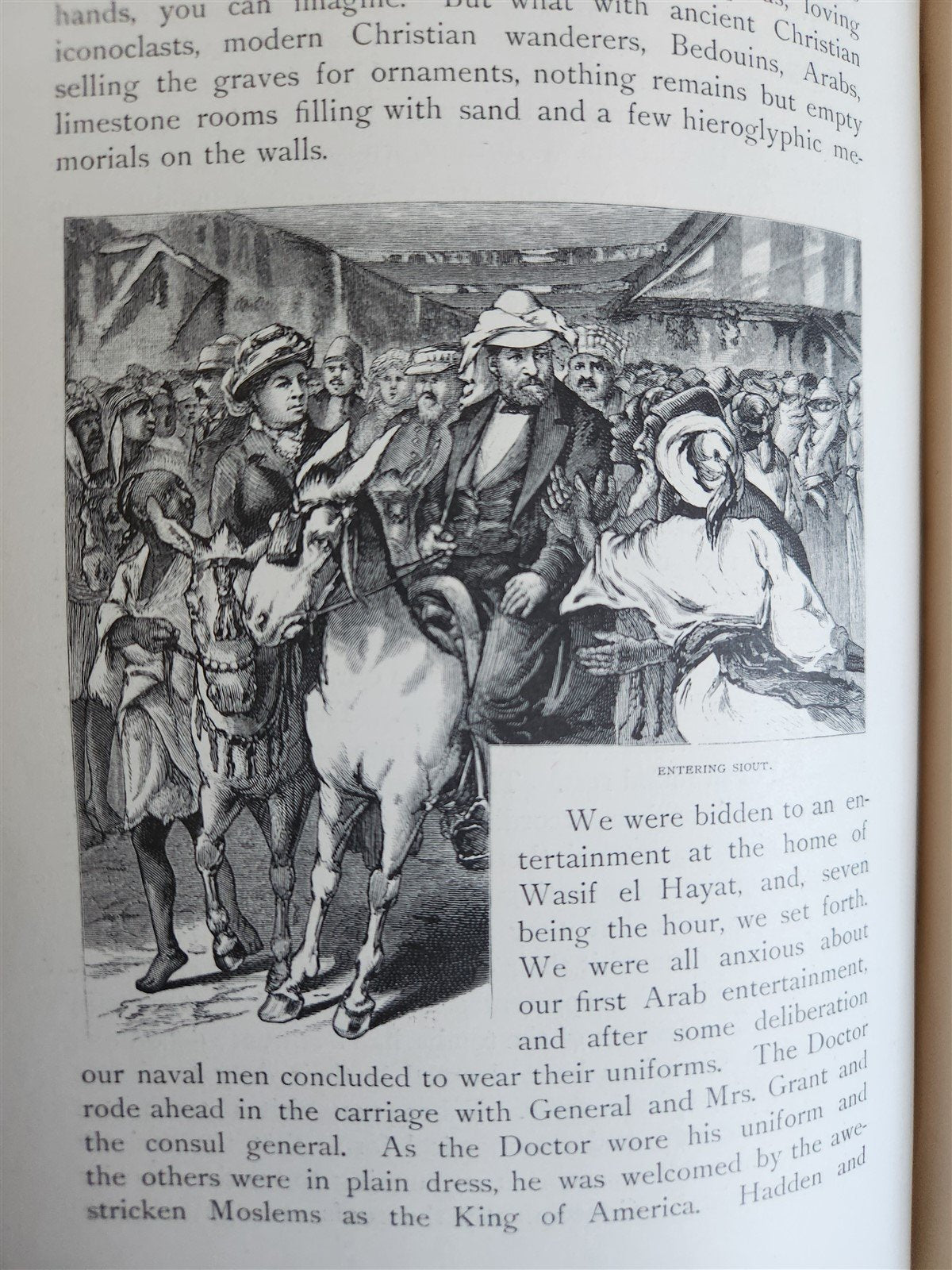 1879 AROUND THE WORLD with GENERAL GRANT 2 VOLUMES antique ILLUSTRATED