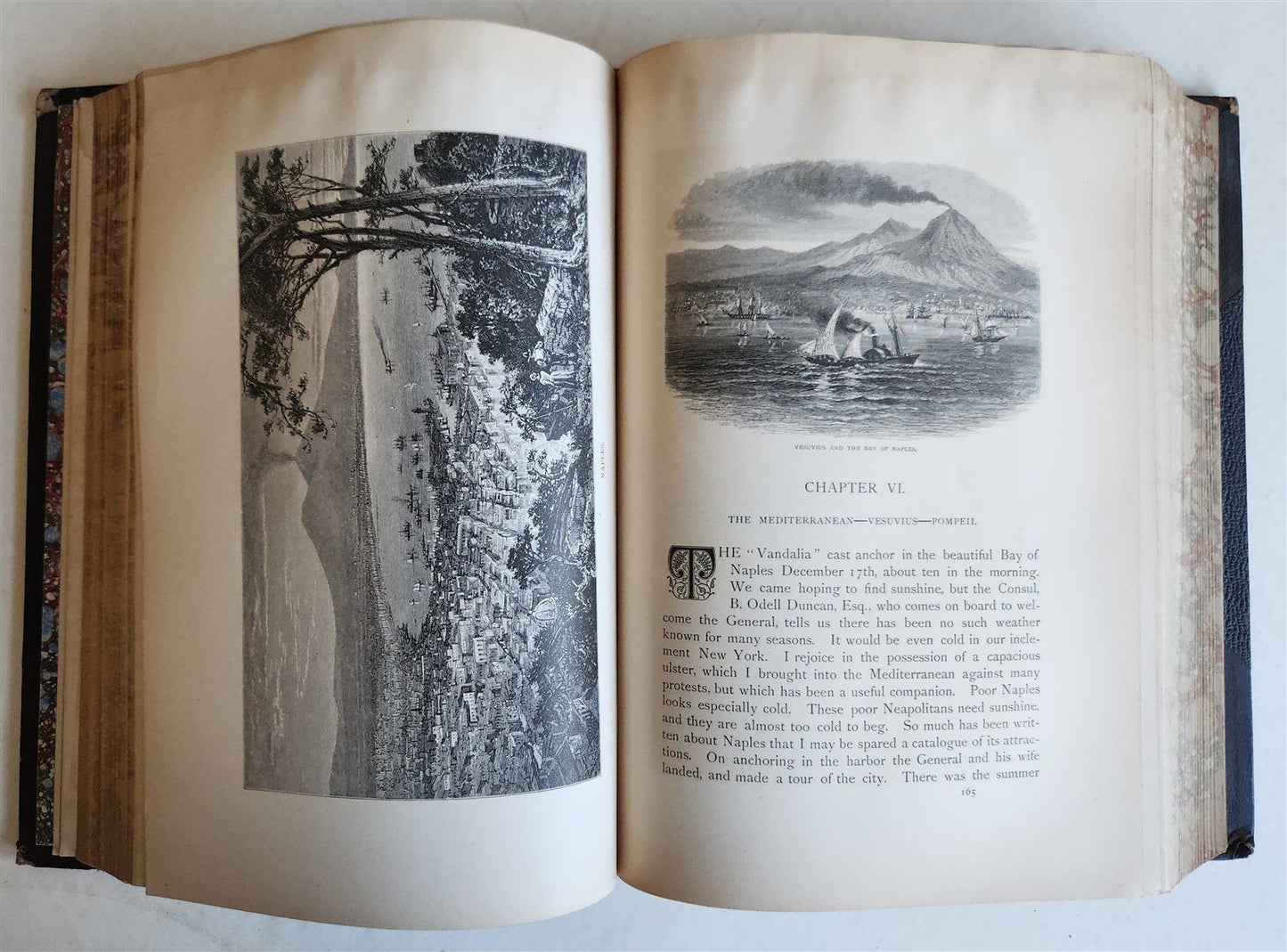 1879 AROUND THE WORLD with GENERAL GRANT 2 VOLUMES antique ILLUSTRATED