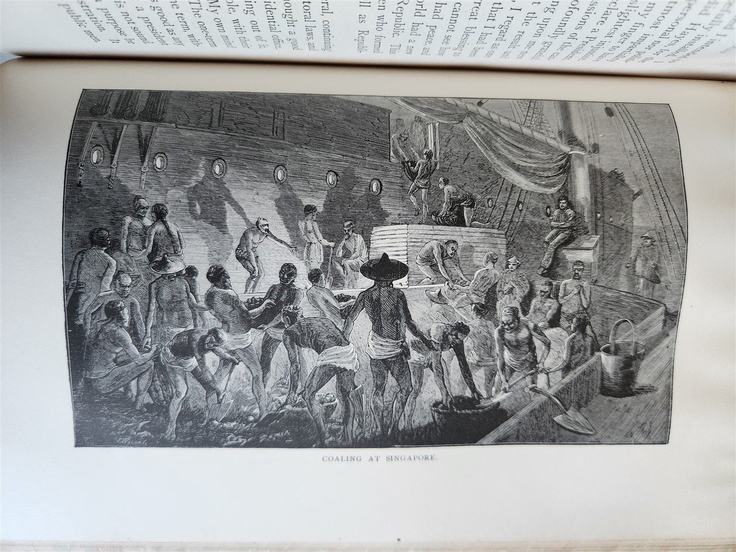 1879 AROUND THE WORLD with GENERAL GRANT 2 VOLUMES antique ILLUSTRATED