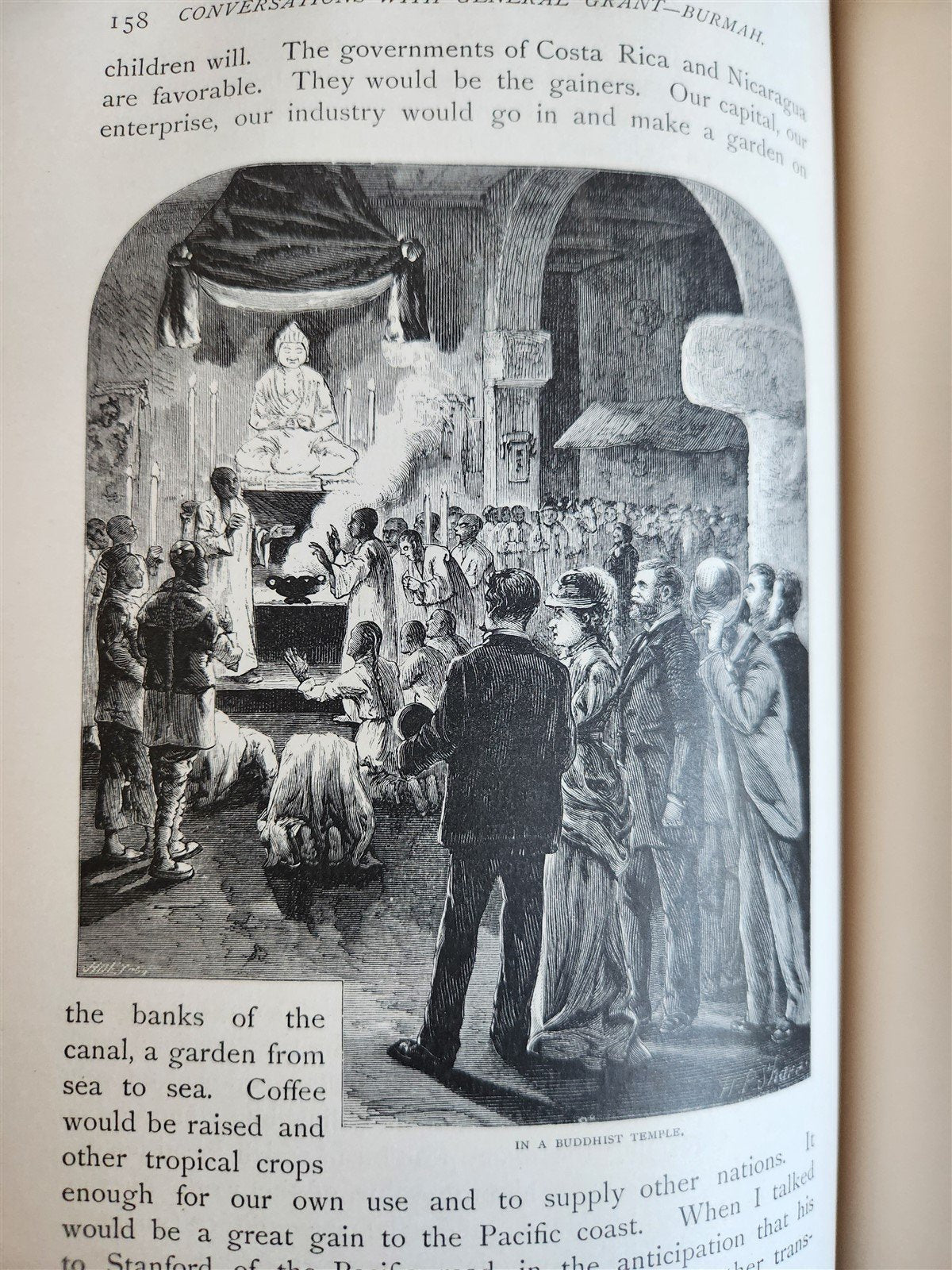 1879 AROUND THE WORLD with GENERAL GRANT 2 VOLUMES antique ILLUSTRATED
