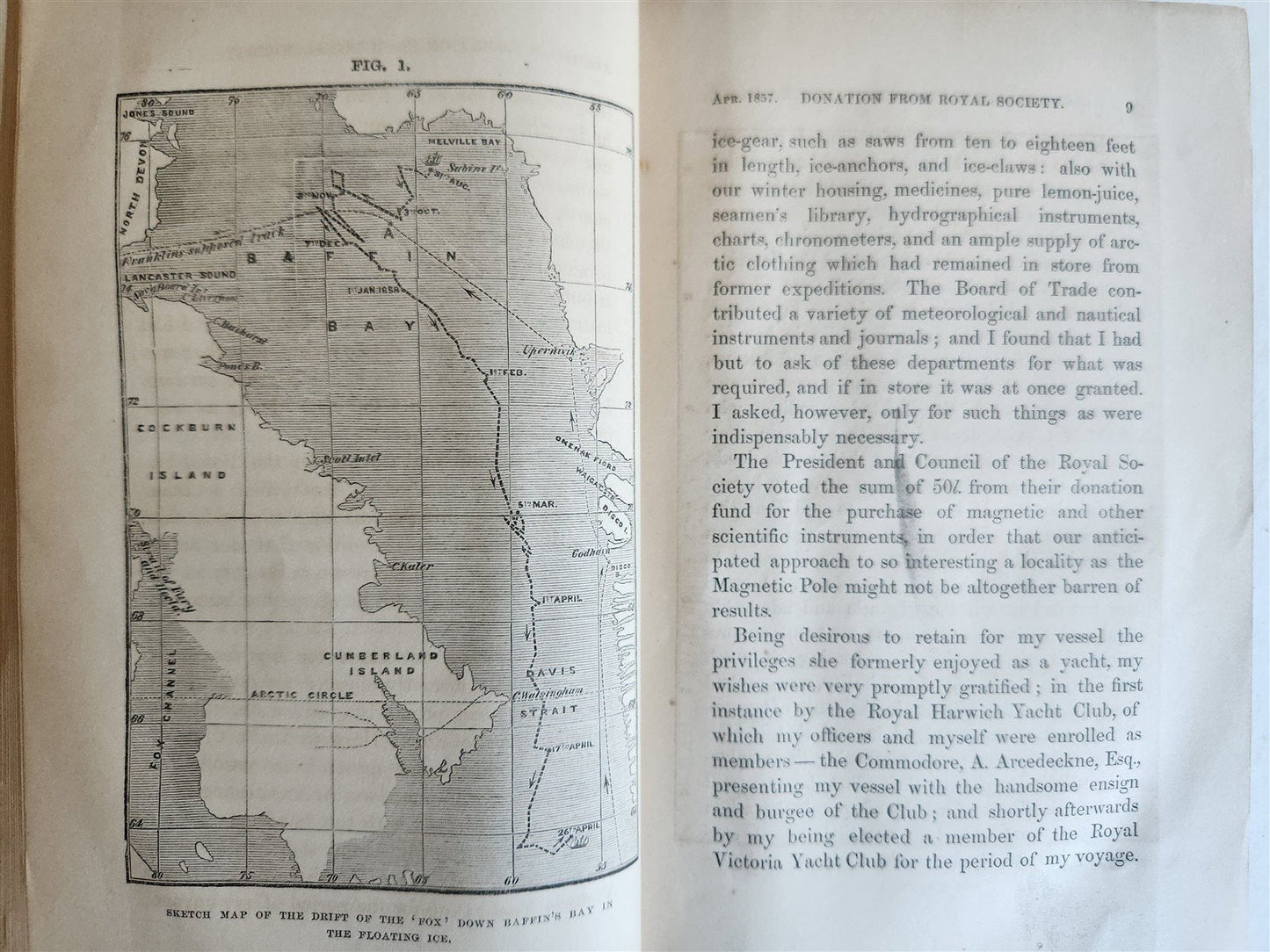 1860 NARRATIVE of DISCOVERY OF THE FATE of SIR JOHN FRANKLIN antique ILLUSTRATED