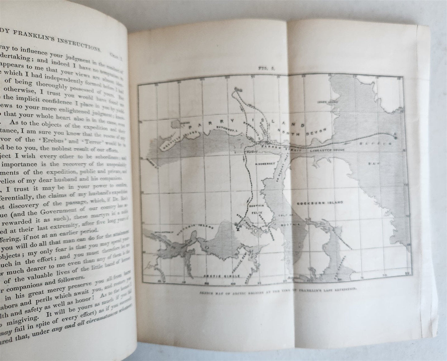 1860 NARRATIVE of DISCOVERY OF THE FATE of SIR JOHN FRANKLIN antique ILLUSTRATED