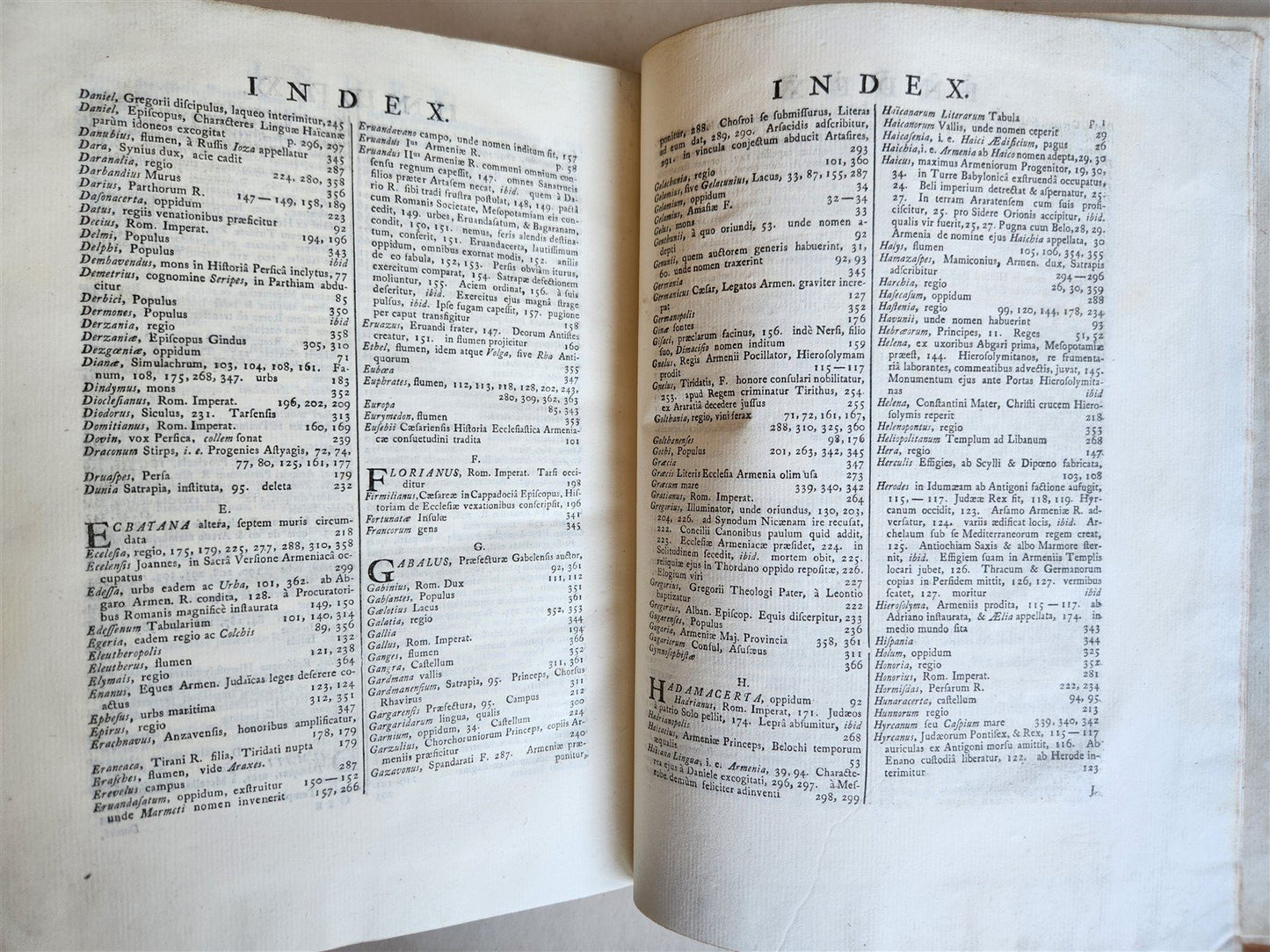 1736 HISTORY of ARMENIA antique in LATIN & ARMENIAN by Moses of Khoren