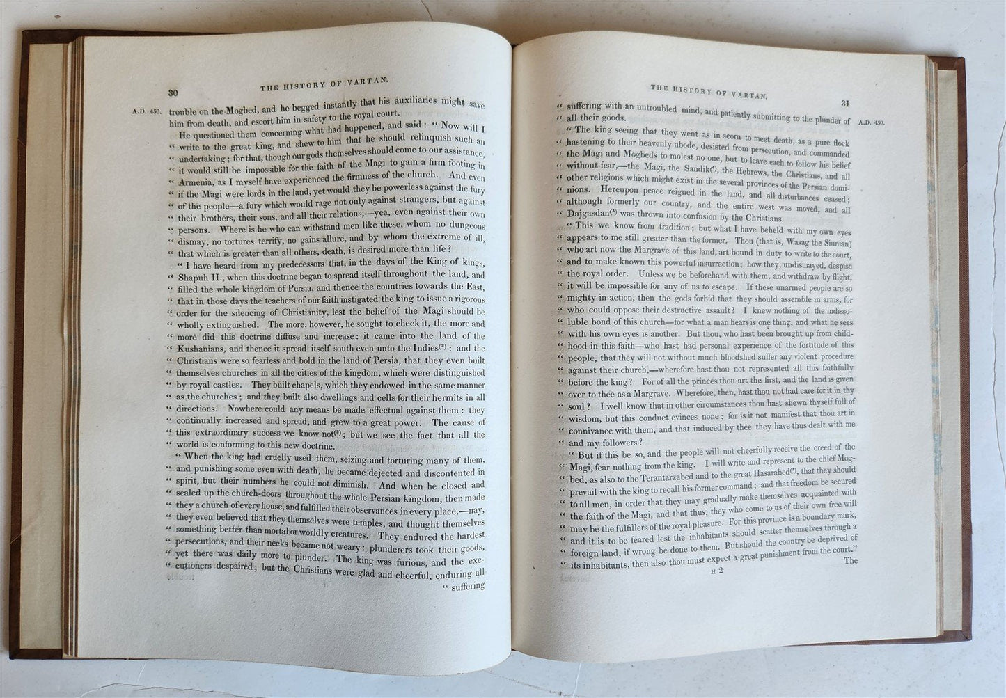 1830 HISTORY of VARTAN & BATTLE of ARMENIANS w/ PERSIA antique ILLUSTRATED